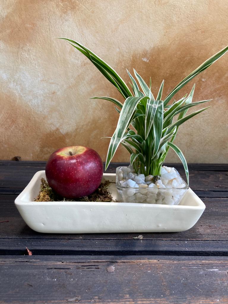 Detalle con manzana